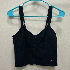 Abercrombie and Fitch Smocked Back Crop Top
